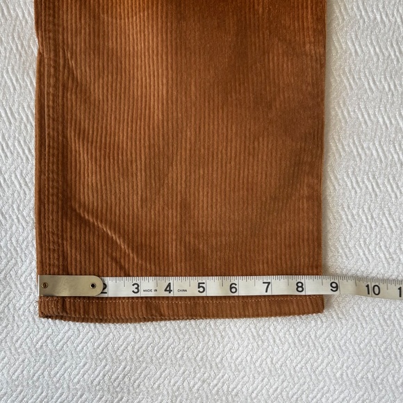 NWT Hollister High-Rise Dad Pants Corduroy Size 26 Length 29" Copper Brown - Picture 13 of 14